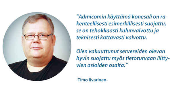 Lesec Oy - Timo Iivarinen - Admicom asiakaslehti