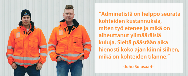 Kaapelipojat Oy - Juho Sulosaari ja Juha Tuominen